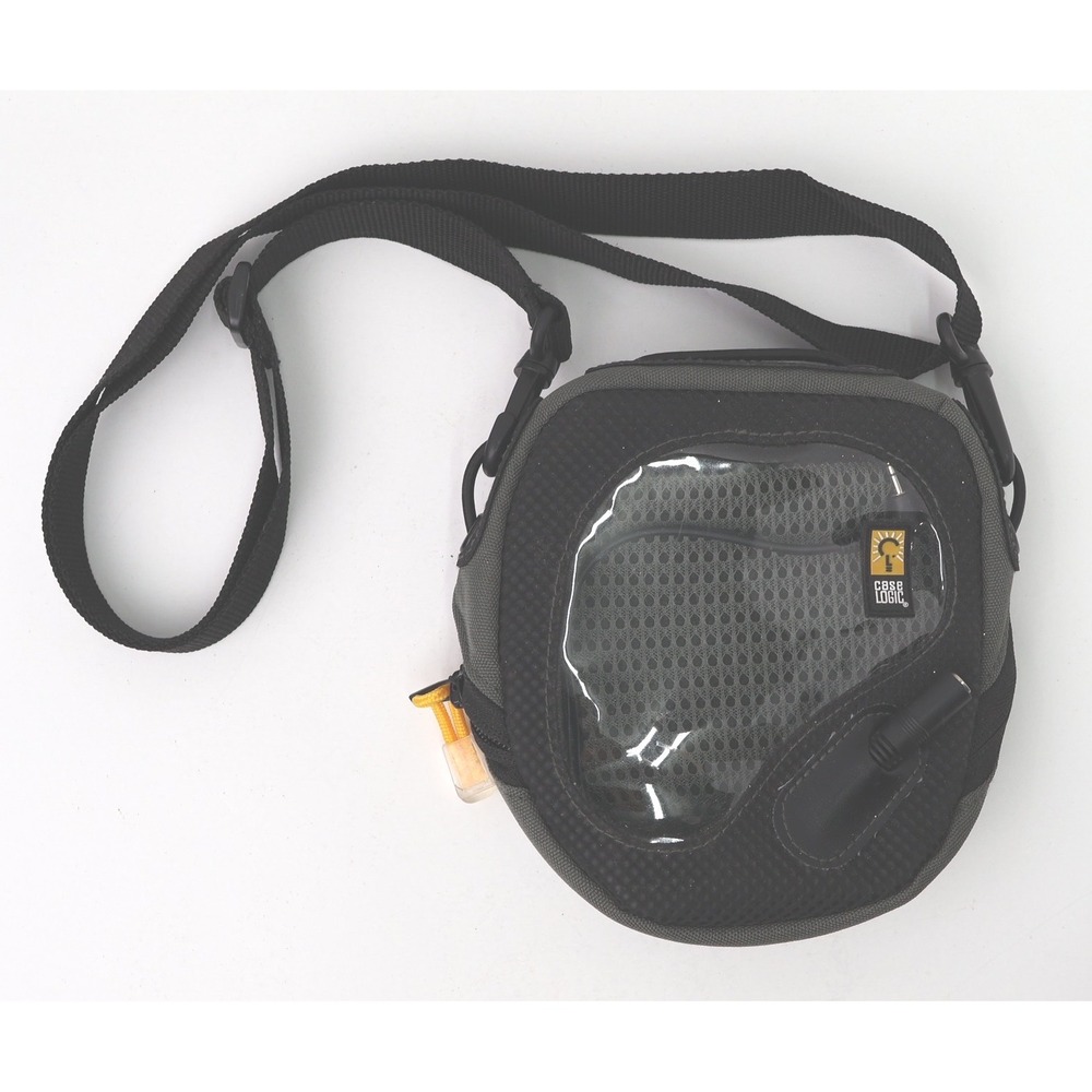 Case Logic Media Bag Unisex OS Black Gray Good Vintage Techwear CD Player Pouch